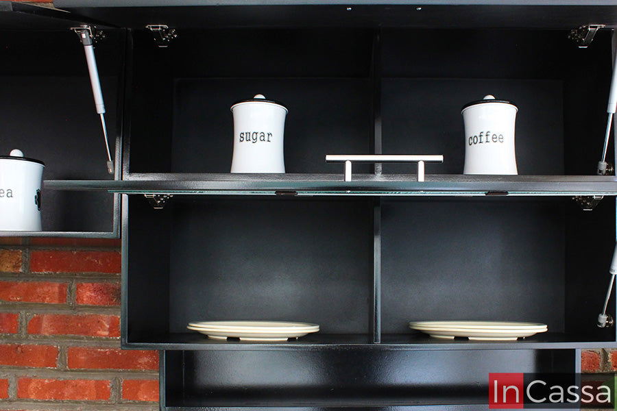 Cocina integral METZTITLÁN 2.10m para PARRILLA + Esquinero de 80cm