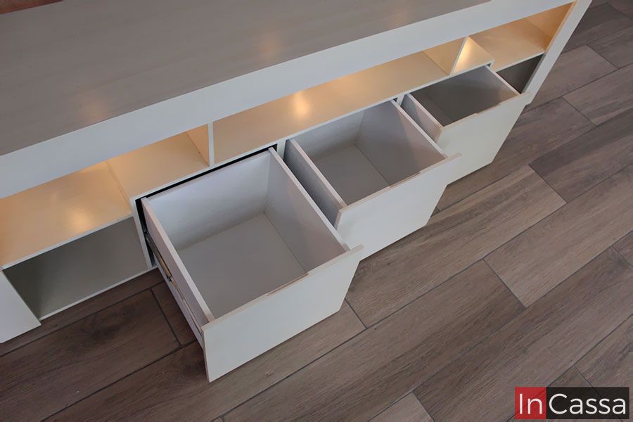 InCassa Muebles Edomex mueblería CDMX Centro de Entretenimiento con luz vintage Modelo MINNESOTA 6