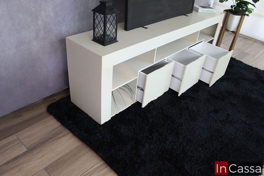 InCassa Muebles Edomex mueblería CDMX Centro de Entretenimiento con luz vintage Modelo MINNESOTA 2