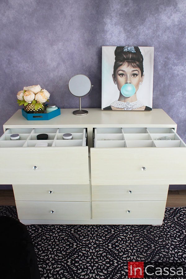 Tocador estilo glam Modelo MITLA