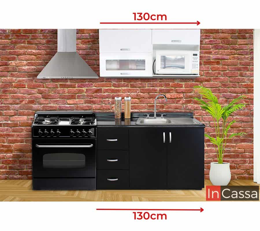 Cocina integral MONTERREY 2.10m diseñada para ESTUFA