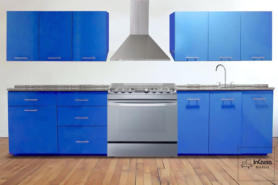 InCassa Muebles Edomex mueblería CDMX Cocina integral NANTES 3.20m para ESTUFA 1