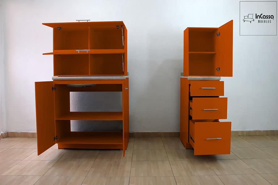 InCassa Muebles Edomex mueblería CDMX Cocina integral NASHVILLE 2.10m diseñada para ESTUFA 3