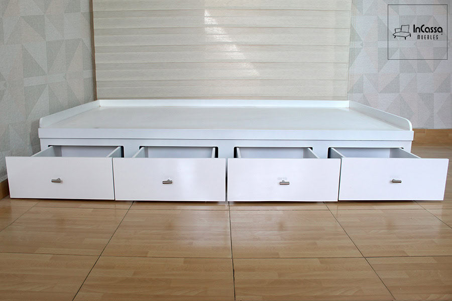 InCassa Muebles Edomex mueblería CDMX Base Infantil con Cajones Modelo NOA 6