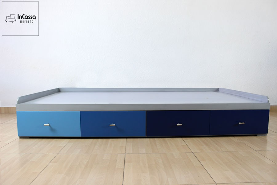 InCassa Muebles Edomex mueblería CDMX Base Infantil con Cajones Modelo NOA 2