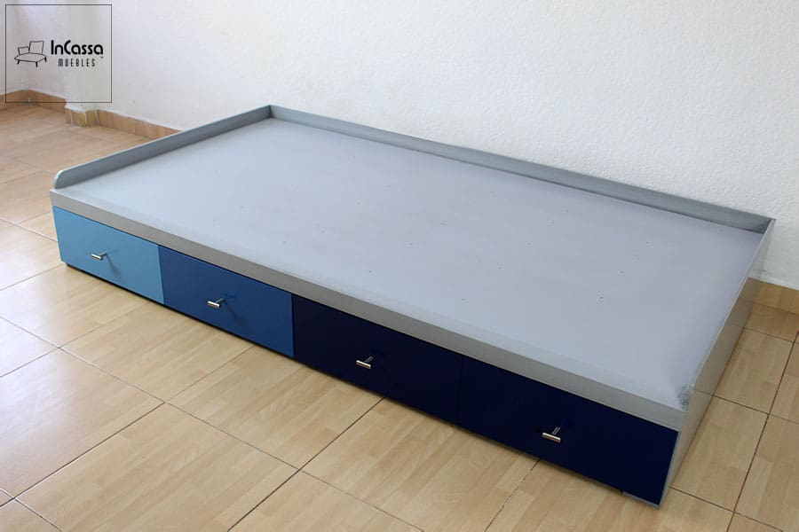 InCassa Muebles Edomex mueblería CDMX Base Infantil con Cajones Modelo NOA 1
