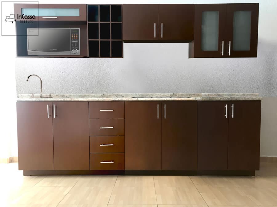 InCassa Muebles Edomex mueblería CDMX Cocina integral NORUEGA 2.70m diseñada para PARRILLA 1