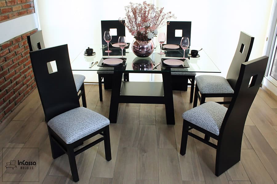 InCassa Muebles Edomex mueblería CDMX Antecomedor Modelo OCEANIA 1