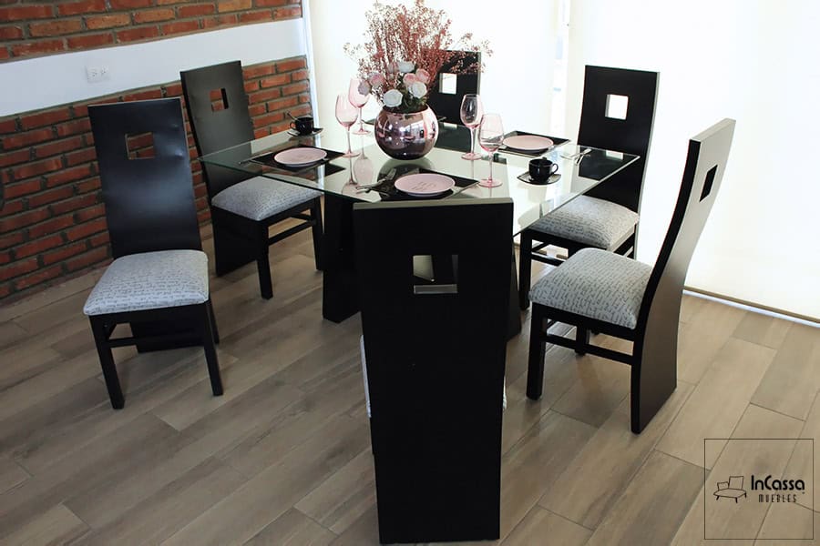 InCassa Muebles Edomex mueblería CDMX Antecomedor Modelo OCEANIA 2