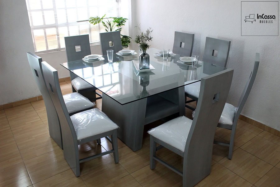 InCassa Muebles Edomex mueblería CDMX Antecomedor Modelo OCEANIA 6