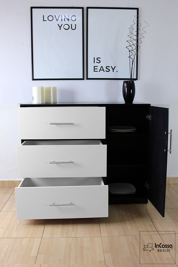 InCassa Muebles Edomex mueblería CDMX Bufetero Minimalista Modelo OLIMPIA 2