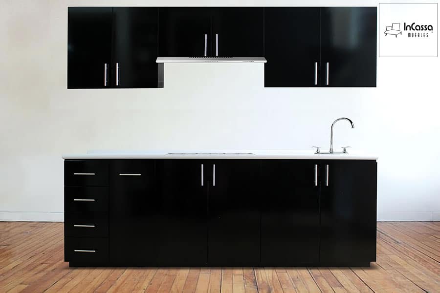 InCassa Muebles Edomex mueblería CDMX Cocina integral OPORTO 2.40m diseñada para PARRILLA 1