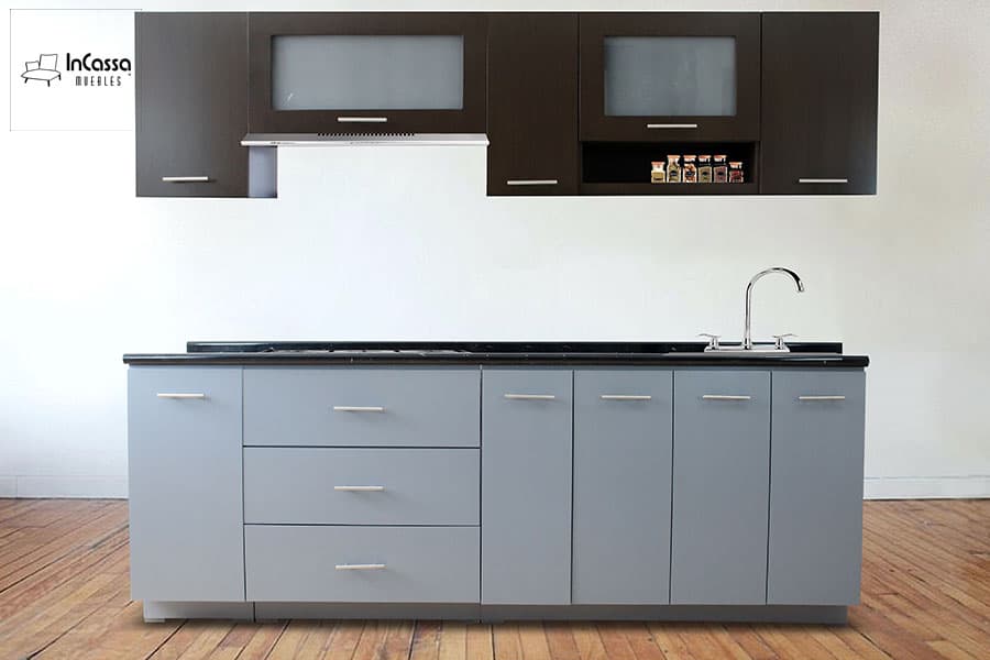 InCassa Muebles Edomex mueblería CDMX Cocina integral ORENSE 2.50m diseñada para PARRILLA 1