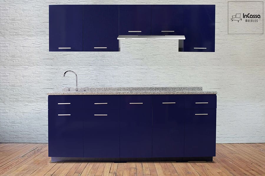 InCassa Muebles Edomex mueblería CDMX Cocina integral PALESTINA 2.10m diseñada para PARRILLA 1