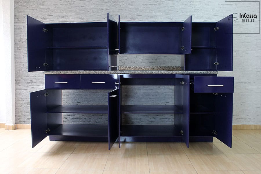 InCassa Muebles Edomex mueblería CDMX Cocina integral PALESTINA 2.10m diseñada para PARRILLA 2