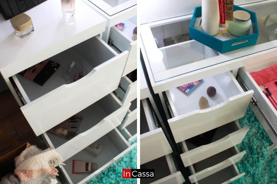 Tocador Vanity con Torres y 9 focos Modelo PALMIRA