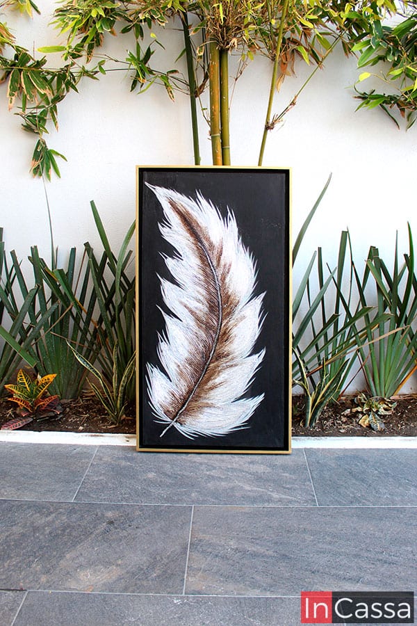 InCassa Muebles Edomex mueblería CDMX Cuadro decorativo Pluma Silver 1
