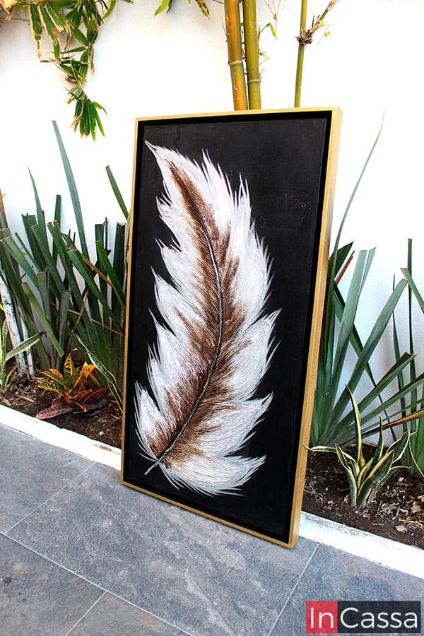 InCassa Muebles Edomex mueblería CDMX Cuadro decorativo Pluma Silver 2