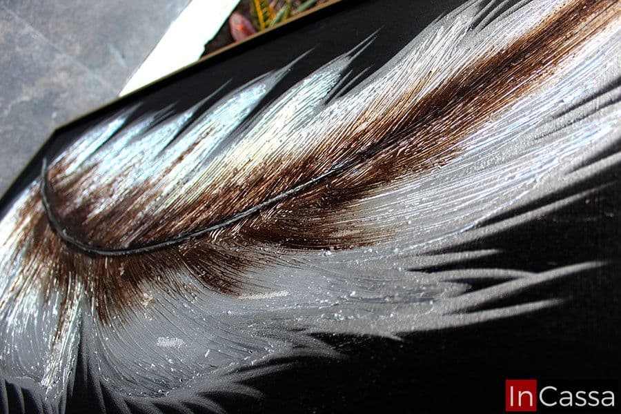 InCassa Muebles Edomex mueblería CDMX Cuadro decorativo Pluma Silver 4