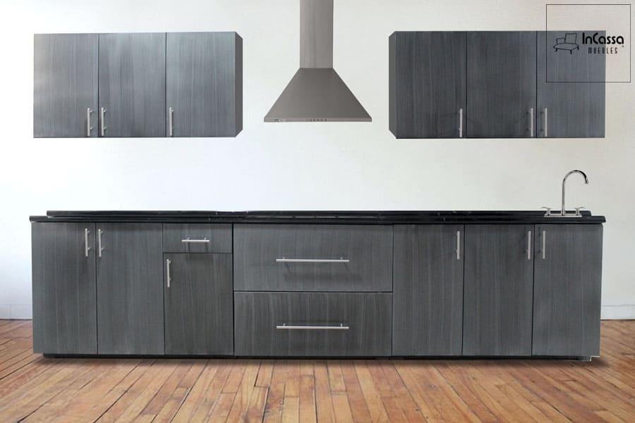 InCassa Muebles Edomex mueblería CDMX Cocina integral PRETORIA 3.30m diseñada para PARRILLA 4