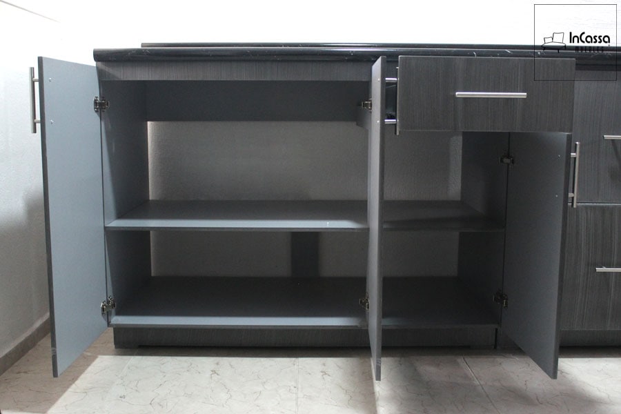 InCassa Muebles Edomex mueblería CDMX Cocina integral PRETORIA 3.30m diseñada para PARRILLA 6