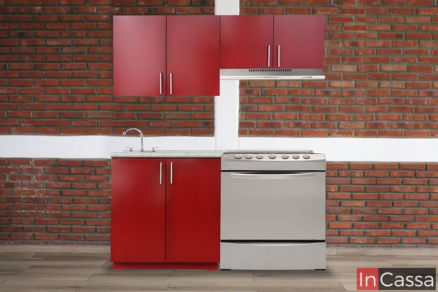 InCassa Muebles Edomex mueblería CDMX Cocina integral PREVEZA 1.60m diseñada para ESTUFA 1