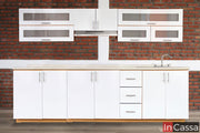 Cocina integral PROVENZA 2.90m diseñada para PARRILLA