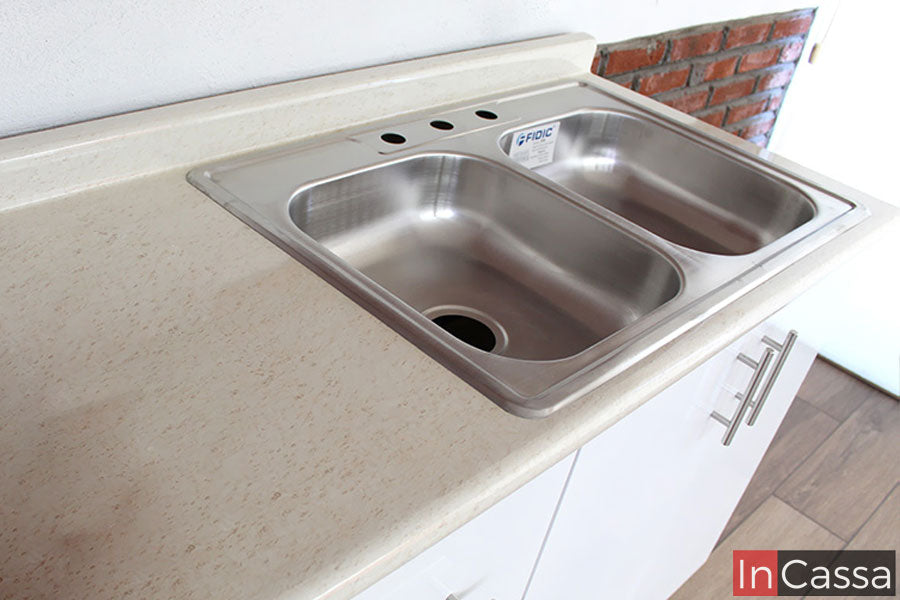 Cocina integral PROVENZA 2.90m diseñada para PARRILLA