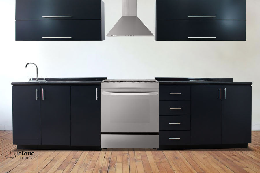 Cocina integral QUEBEC 3.30m diseñada para ESTUFA