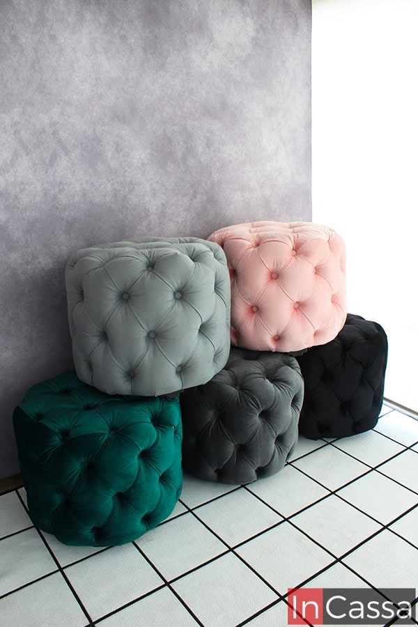 Taburete tipo Ottoman Modelo RIGA