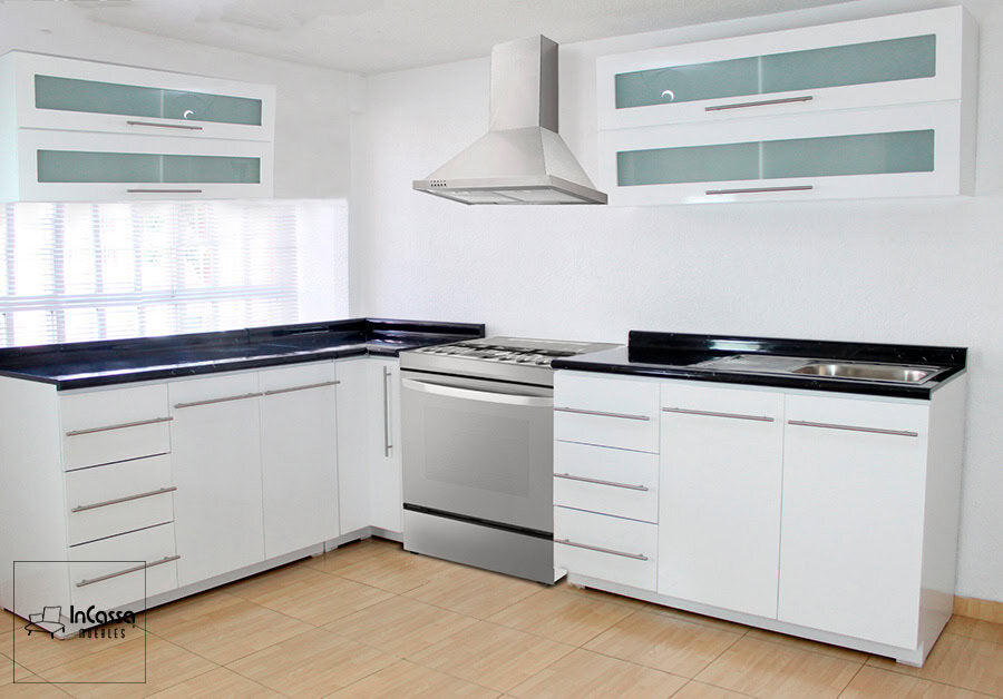 InCassa Muebles Edomex mueblería CDMX Cocina integral SURINAM 2.10m diseñada para ESTUFA 8