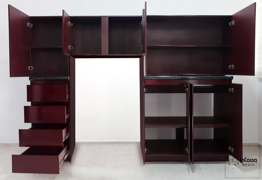 InCassa Muebles Edomex mueblería CDMX Cocina integral SALAMANCA 2.10m diseñada para ESTUFA 2