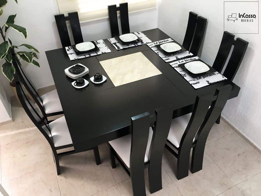 InCassa Muebles Edomex mueblería CDMX Antecomedor Modelo SAN DIEGO 6