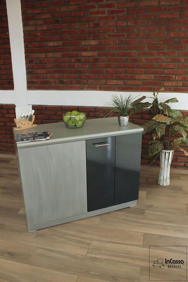 InCassa Muebles Edomex mueblería CDMX Isla Minimalista para Cocina Modelo SARAJEVO 2