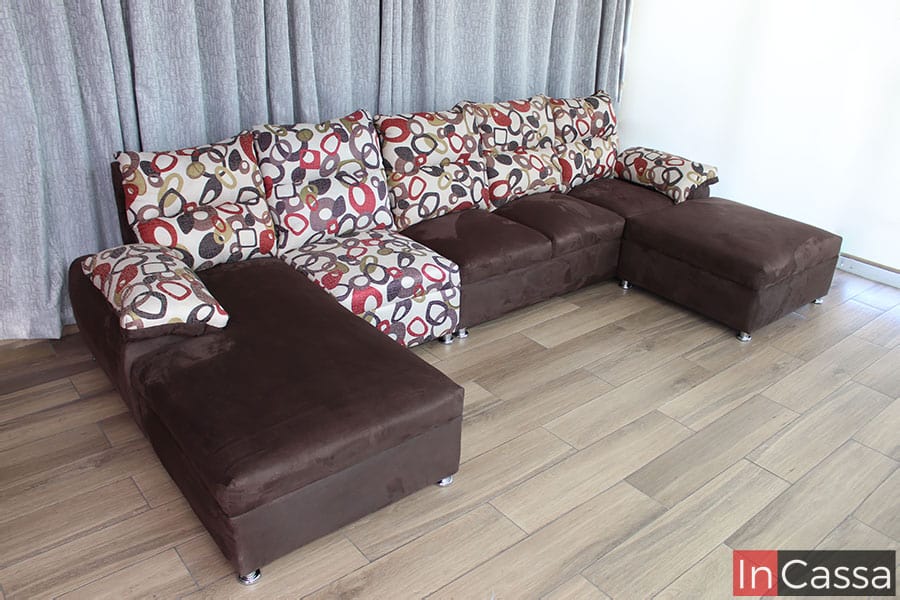 InCassa Muebles Edomex mueblería CDMX Sala Modular en U Modelo SAYULA 3