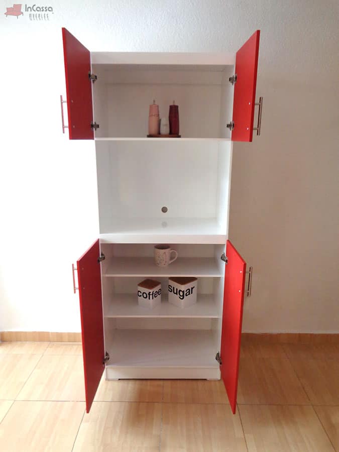 InCassa Muebles Edomex mueblería CDMX Alacena para Microondas Modelo SEGOVIA 6