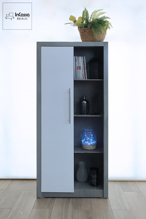 InCassa Muebles Edomex mueblería CDMX Librero Vintage Modelo SERBIA 1