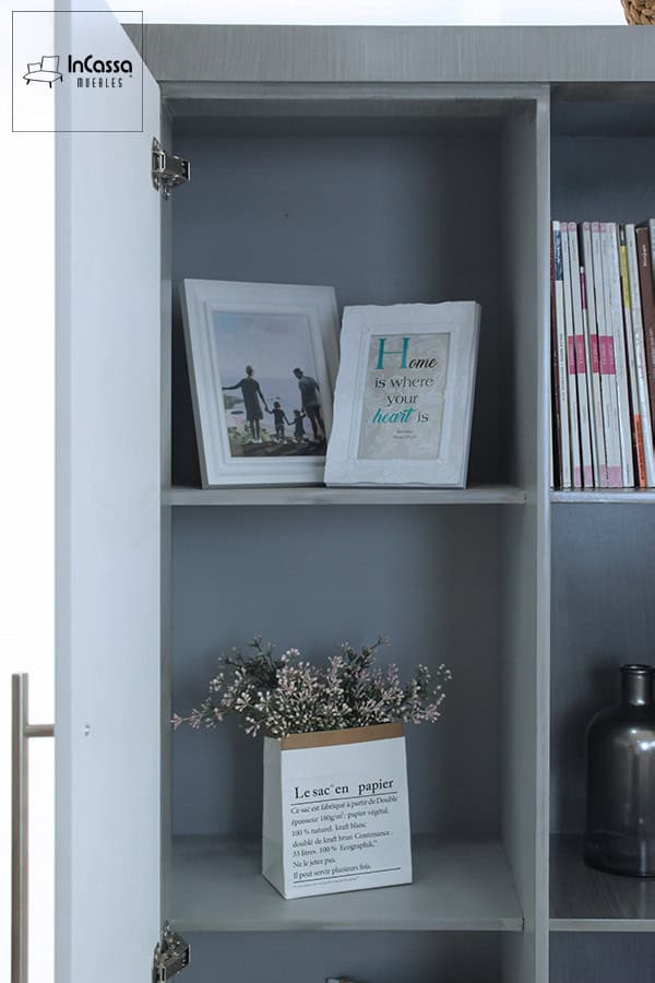 InCassa Muebles Edomex mueblería CDMX Librero Vintage Modelo SERBIA 4