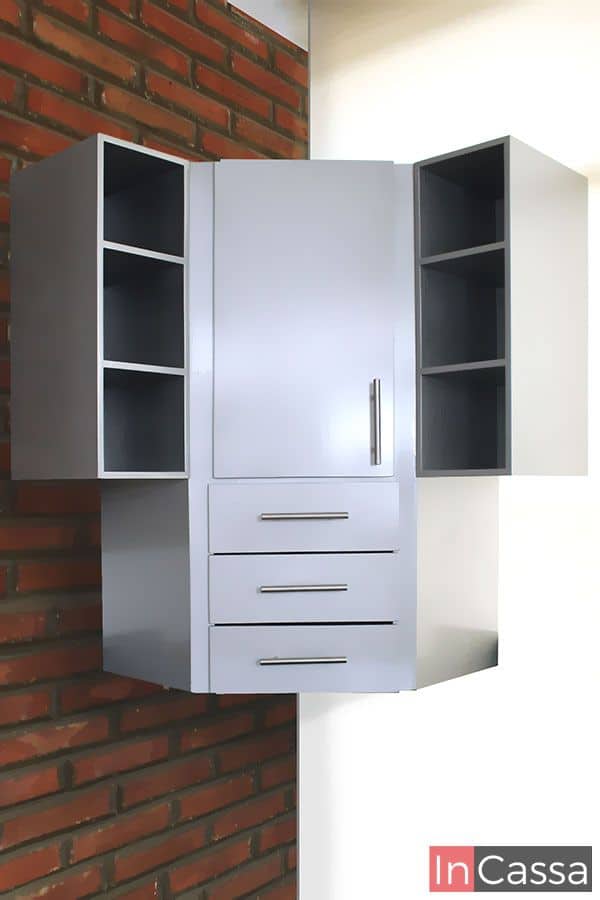 InCassa Muebles Edomex mueblería CDMX Alacena superior Esquinera para Cocina Modelo SICILIA 1
