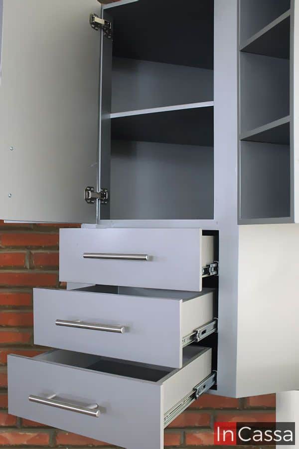 InCassa Muebles Edomex mueblería CDMX Alacena superior Esquinera para Cocina Modelo SICILIA 3