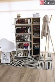 InCassa Muebles Edomex mueblería CDMX Zapatera para 20 pares de zapatos Modelo SISAL 1
