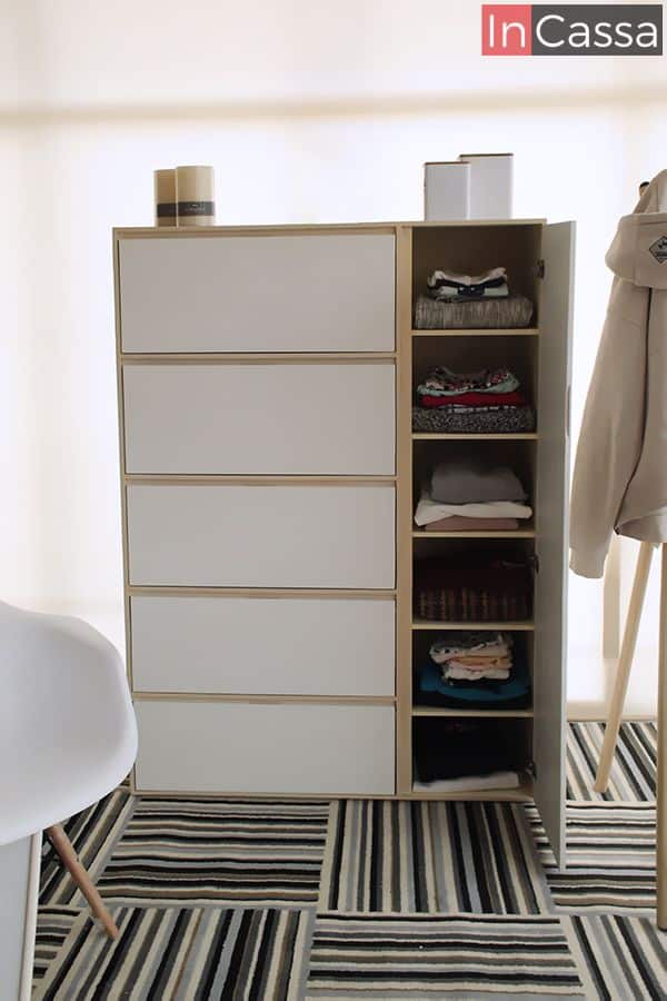 InCassa Muebles Edomex mueblería CDMX Zapatera para 20 pares de zapatos Modelo SISAL 6