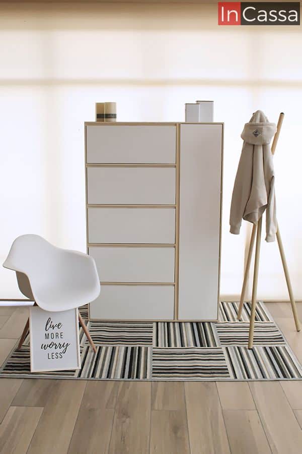 InCassa Muebles Edomex mueblería CDMX Zapatera para 20 pares de zapatos Modelo SISAL 7