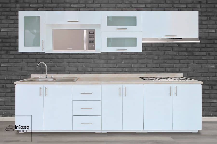 InCassa Muebles Edomex mueblería CDMX Cocina Integral SOCHI 2.60m diseñada para parrilla 1