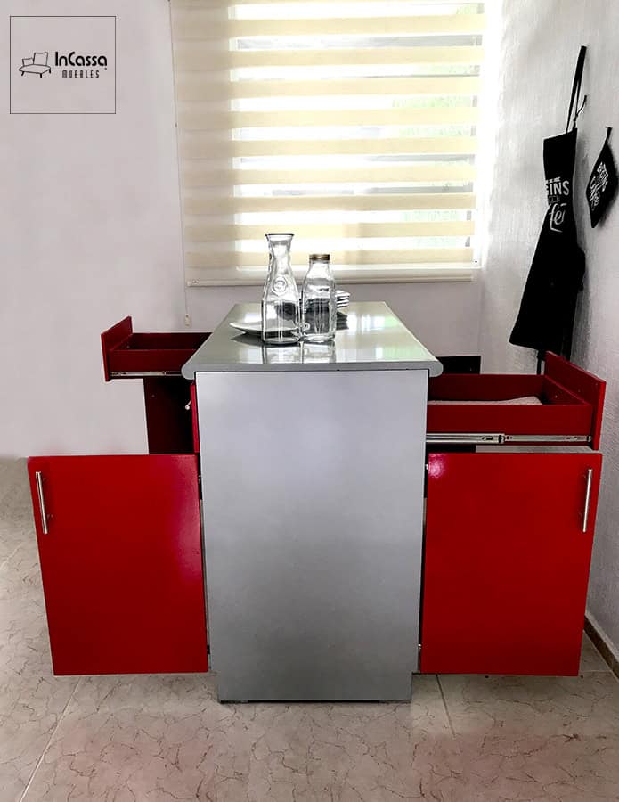 InCassa Muebles Edomex mueblería CDMX Isla Minimalista para Cocina Modelo SORRENTO 4