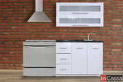 InCassa Muebles Edomex mueblería CDMX Cocina integral SURINAM 2.10m diseñada para ESTUFA 1