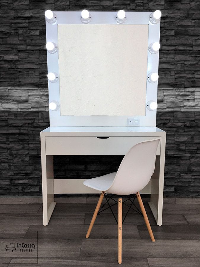 InCassa Muebles Edomex mueblería CDMX Tocador Moderno con 10 focos modelo TAXCO 13