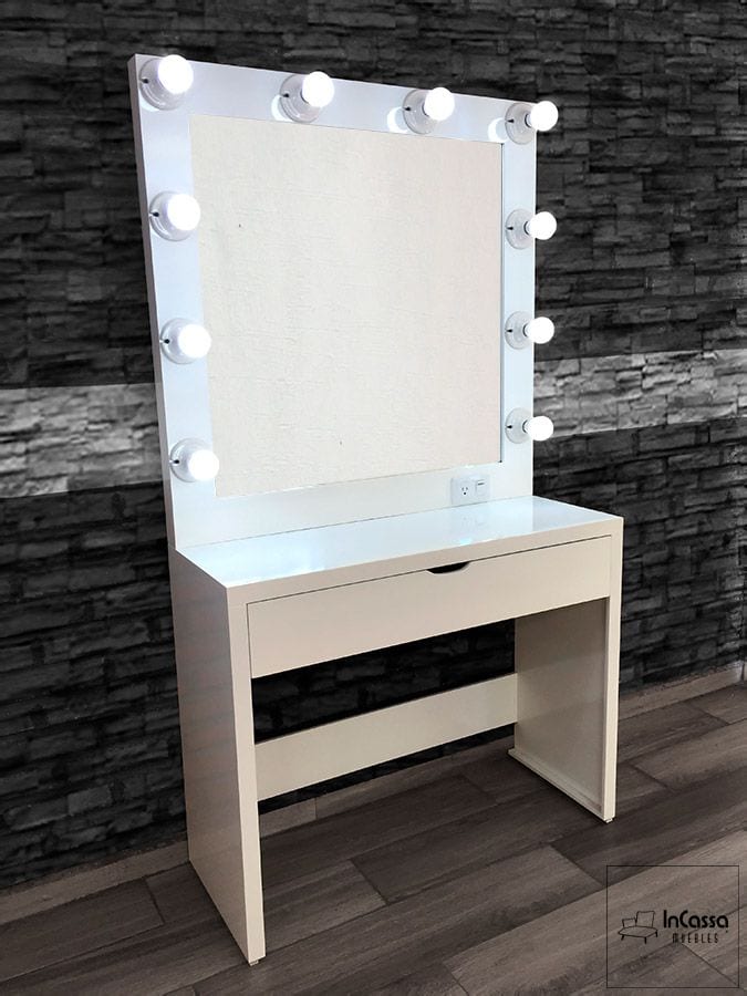 InCassa Muebles Edomex mueblería CDMX Tocador Moderno con 10 focos modelo TAXCO 14