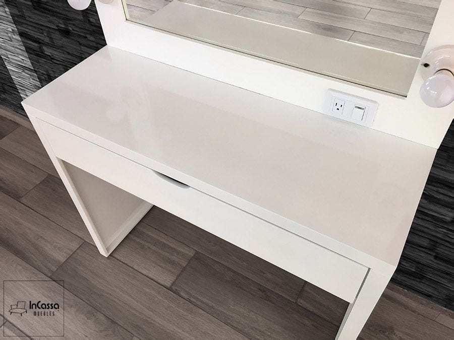 InCassa Muebles Edomex mueblería CDMX Tocador Moderno con 10 focos modelo TAXCO 18