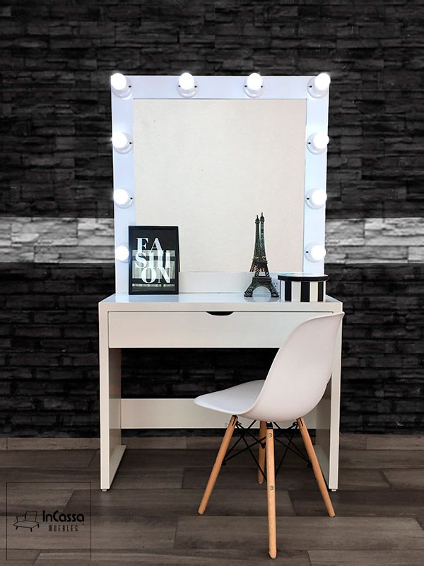 InCassa Muebles Edomex mueblería CDMX Tocador Moderno con 10 focos modelo TAXCO 19